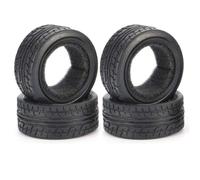 KINGCOO Neumáticos de coche RC 1/10 en la carretera, 4 unidades, 64 mm, neumáticos de goma con inserciones de espuma para 1:10 RC On Road Runflating Touring Racing Car para Tamiya HSP HPI Kyosho (B)