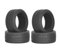 KINGCOO Neumáticos de coche RC 1/10 en la carretera, 4 unidades de neumáticos de goma con inserciones de espuma para 1:10 RC On Road Runflating Touring Racing Car para Tamiya HSP HPI Kyosho (J)