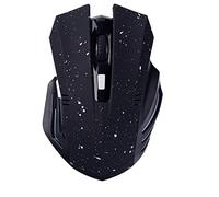 KINGCOO Ratón inalámbrico Bluetooth, Silencioso Recargable Noiseless Wireless Ratón Grande para Juegos con 6 Botones,3 dpi Ajustables para Computadora Portátil(Nieve Blanco)