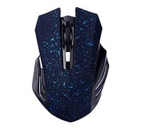 KINGCOO Ratón inalámbrico Bluetooth, Silencioso Recargable Noiseless Wireless Ratón Grande para Juegos con 6 Botones,3 dpi Ajustables para Computadora Portáti (Nieve Azul)