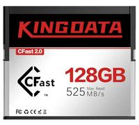 KINGDATA CFast 2.0 Tarjeta de Memoria 128GB CF Alta Velocidad Lectura hasta 525MB/s para Video 6K, para Cámaras Can on y Cámaras de Cine So NY