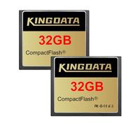 KINGDATA Compact Flash 32GB 2pack Tarjeta de Memoria CF Compact Flash CF400X FAT32 Tipo I para cámaras Digitales Vintage