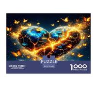Kingdee Amor Puzzle 1000 Piezas, Moderno DIY,Entretenimiento Creativo para Adultos Y Niños Mayores De 12 Años Un Rompecabezas Desafiante - Decoración del Hogar 70x50cm/1000pcs