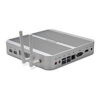 KINGDEL Computadora para el hogar sin Ventilador, HTPC con CPU i5-4200U, 8GB RAM 128GB SSD 1TB HDD, HD VGA 4xUSB 3.0 WiFi Estuche metálico