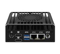 KINGDEL - Dispositivo de Micro cortafuegos con CPU Individual Lake N355 8C/8T, 16 GB DDR5 RAM, 512 GB NVMe SSD, Mini enrutador PC Compatible con HD Dual 4K a 60Hz, 2xi226V 2.5GbE LAN 2xUSB3.2