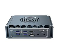 KINGDEL Firewall PC, i7-1365U/13620H 10C/12T hasta 5.20GHz, 4 i226-V 2.5G LAN, 32 GB DDR5 RAM 2TB NVMe SSD Super Mini Router Computadora Compatible con 8K Dual Display HD+DP 4 USB3.0