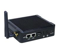 KINGDEL Mini Gaming PC Fanless Celeron N3160 Processor 4 Cores 2MB Cache, Desktop Computer W-7 Ultimate, 8GB DDR3 RAM 256GB SSD, HD Graphics 400, Dual LAN HD/DP Ports
