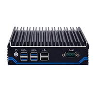 KINGDEL Mini PC Celeron J4125 4 Cores Up to 2.70GHz 8GB DDR4 RAM 128GB SSD Support 4K 6xUSB 2xDP 1xHD 2xGigabit LAN WiFi Router Home Firewall Micro Appliance