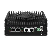 KINGDEL Mini PC Compact Computer Twin Lake N355 8GB DDR5 RAM 256GB NVMe SSD Firewall Hardware 2 x 10GbE SFP+, 2 x i226V 2.5GbE LAN, 2*HD Type-C TF Card Slot Dual Display 4K