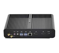 KINGDEL NC860 Mini computadora de Escritorio, Micro PC sin Ventilador con CPU i7 de 11th generación, 16GB DDR4 RAM, 128GB NVMe SSD, 4K: 4096x2304, HD, DP, Gigabit Ethernet,