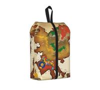 Kingdom of Bhutan Map03 - Bolsa de equipaje de viaje de gran capacidad, impermeable, portátil, para natación, para zapatos, 1 unidad, Talla única, Cierre de cremallera, con una correa tejida en la