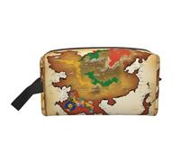 Kingdom of Bhutan map03 - Neceser de viaje para hombre, bolsa de cosméticos de gran capacidad para mujeres, White, Talla única