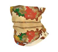 Kingdom Of Bhutan Map03 - Polaina de cuello resistente al viento, bufanda más cálida, transpirable, máscara de media cara, máscara de esquí, unisex para exteriores