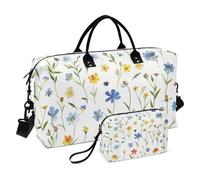 Kingdom Of Shattered Flowers - Bolsa de viaje para fin de semana, bolsa de viaje con correa ajustable para viajes, multifuncional, Reino de flores rotas, talla única, Reino de las flores destrozadas,