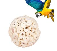 Kingeetze para la pared de alimentación de los juguetes para el loro para padres de pájaros con varios juguetes coloridos de pájaros - Materiales de madera natural Mits cuerda y campana | Accesorios d