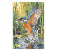 Kingfisher Puzzles 1000 Piezas Moderno Decorativo Minimalista Mascota Aves Rompecabezas Familiar para Hombres Y Mujeres Aliviar Estrés Maquetas Construir 1000 PCS