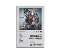 KINGGHYLL Anuel AA Album Las Leyendas Nunca Mueren - Póster decorativo en lienzo para pared, decoración de sala de estar, póster estético moderno, 30 x 45 cm, estilo sin marco