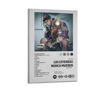 KINGGHYLL Anuel AA Album Las Leyendas Nunca Mueren - Póster decorativo en lienzo para pared, decoración de sala de estar, póster estético moderno, 20 x 30 cm, estilo marco