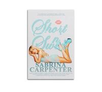 KINGGHYLL Póster decorativo de Sabrina Carpenter Album Short N' Sweet, lienzo decorativo, arte de pared, decoración de sala de estar, póster estético moderno, 50 x 75 cm, estilo sin marco