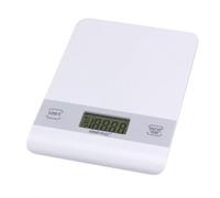 Kinghoff Báscula de cocina digital, plata, para cocinar y hornear, función Tare, sensor de calibre de tensión de precisión, hasta 5 kg