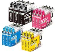 KINGJET LC223 Cartuchos de Tinta Compatibles de Reemplazo para Tinta Brother LC223 LC 223 Multipack para Brother DCP J562DW MFC J480DW DCP J4120DW MFC J4420DW MFC J5320DW J880W J4620DW
