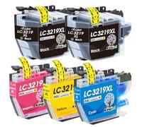 KINGJET LC3219XL - Cartucho de Tinta para Brother LC3217 LC3219XL Compatible con Brother MFC-J5330DW MFC-J5335DW MFC-J6930DW MFC-J5730DW MFC-J6935DW MFC-J6530DW MFC-J5930DW (Negro, Cian, Magenta,