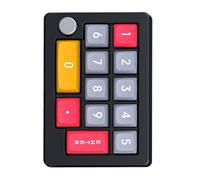 Kingke Teclado macronumérico multifuncional programable para juegos/trabajar, diseños fáciles de usar, compatibilidad USB, teclado duradero
