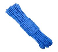 KINGLAKE Cuerda de nailon de 20 m y 8 mm, cuerda de nailon azul, cuerda de amarre de fuerte tracción para camping, colgar, agrupación, supervivencia, jardinería, al aire libre
