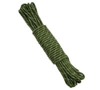 KINGLAKE Paracord cuerda de 8 mm, cuerda de nailon verde salvia, 20 m, cuerda para exteriores, cuerda resistente a la intemperie, cuerda para toldo, cuerda de hamaca, cuerda de escalada, columpio,