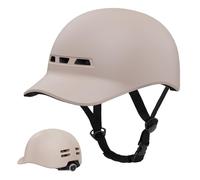 KINGLEAD Casco de Bicicleta Urban Commuter, Elegante Casco de Bicicleta para Hombre y Mujer, para Ciclismo, Trekking, Ciudad, Scooter, Casco para Hombre, Casco Ajustable, 57-62 cm (Blanco)