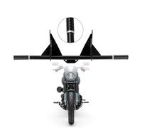 Kinglemc Barra de Choque Plana para Harley Davidson Dyna Fat Bob Low Rider Street Bob Wide Glide Switchback Super Glide Custom 2006-2017 (Negro Brillante)