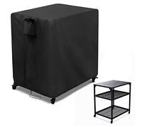 Kingling Cubierta de mesa para horno de pizza al aire libre para Mesa ooni de tamaño mediano, cubierta impermeable para Mesa de preparación de parrillas al aire libre, 82x61x90cm