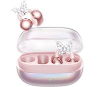 Kinglucky Gen2 - Auriculares de clip con aretes de mariposa, carga y almacena sin quitar los aretes, ajuste cómodo y 50 horas de reproducción, auriculares Bluetooth abiertos para mujeres, orejas