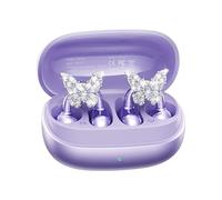Kinglucky Gen2 - Auriculares de clip con aretes de mariposa, carga y almacena sin quitar los aretes, ajuste cómodo y auriculares Bluetooth de oreja abierta de 50 horas de reproducción para mujeres