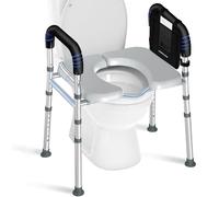 KingPavonini Asiento de inodoro elevado con asas