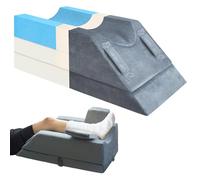 KingPavonini Cojín para piernas con elevación de 4 niveles ajustables en altura, para uso postoperatorio/lesiones/descanso, cojín para piernas de espuma viscoelástica con 3 asas y relleno extraíble