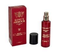 King's Armour Luxury Beard Perfume Spray 40 ml - Frescura Duradera y Aroma Masculino Distintivo - Fragancia Premium Para Barba y Rostro.