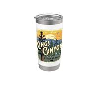 Kings Canyon National Park California USA - Recuerdo vintage Vaso térmico de acero inoxidable de doble pared