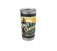 Kings Canyon National Park California USA - Recuerdo vintage Vaso térmico de acero inoxidable de doble pared