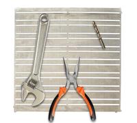 Kings County Tools Soporte magnético para herramientas de panel de 30,5 x 30,5 cm. Organiza tu taller. Evita el desorden de estantes y cajones de garaje. Mantén las herramientas listas y se fija en la