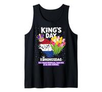 King's Day Nederland Flag Kids Idea Crown Koningsdag Tulip Camiseta sin Mangas