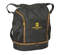 Safta Mochila saco KINGS LEAGUE 34x15x43 cm, negra, cómoda y resistente para niños