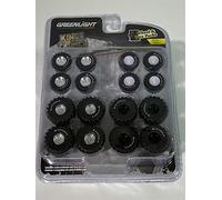 Kings of Crunch Firestone - Paquete de ruedas y neumáticos 1:64 Greenlight 16010A