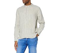 Kings of Indigo Andrew Camisa Casual, Beige Beige Stripe 7301, M para Hombre