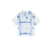 Kings Of Indigo Athalie Short Sleeve Shibori Natural Indigo Talla: S | Blusas Outlet | Mujer | Azul