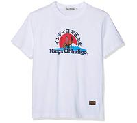 Kings Of Indigo Darío Camiseta, Blanco (White Geisha 7103), L para Hombre