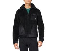 Kings of Indigo Sanjo Chaqueta, Negro (Black Sherpa 6908), Small para Hombre