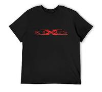 King'S X Logo The Edge Rock Funk Unisex 100% Cotton Short-Sleeve T-Shirts Black XL