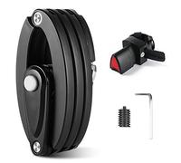 kingsea Candado plegable compacto para bicicleta, cerradura de bicicleta de combinación antirrobo de 4 dígitos, cerraduras de bicicleta fuertes de 85 cm, bloqueo plegable de seguridad de nivel 6 para bicicleta, bloqueo de cadena de bicicleta con soporte