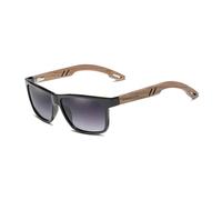 KINGSEVEN Gafas de sol de diseño para hombre, con bisagras reforzadas de madera, hechas a mano, lentes polarizadas, para mujer, Gris gradiente, 56 EU